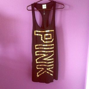 PINK bathing suit cover-up. Never worn!!