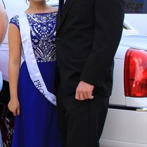 Royal blue prom dress