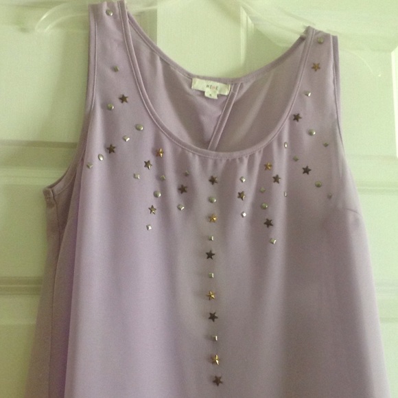 Purple High/Low Top - Picture 2 of 3