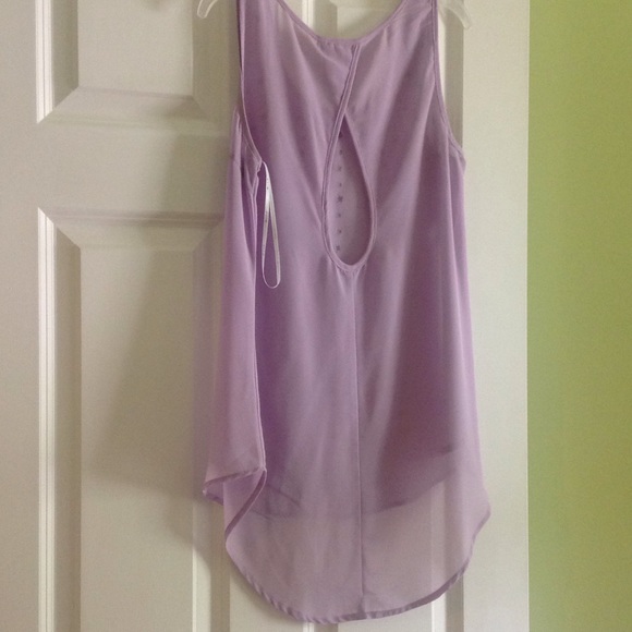 Purple High/Low Top - Picture 3 of 3