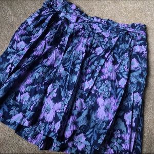 💜 ON Pleated Floral Skirt