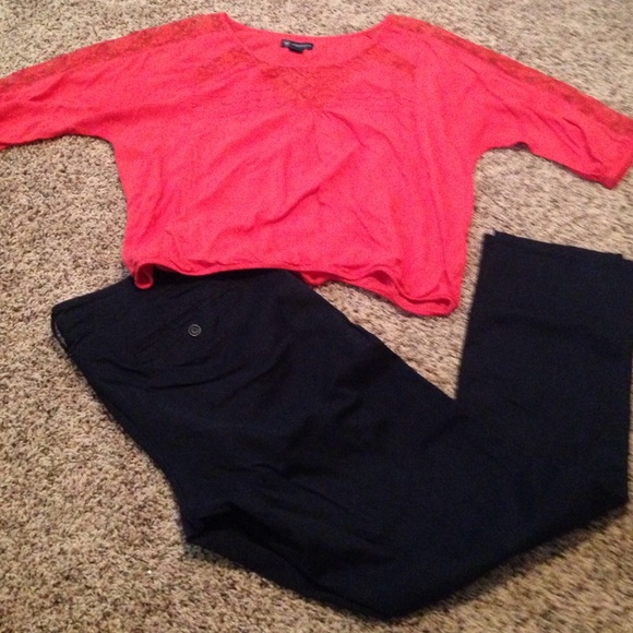 American Eagle Outfitters Navy Blue Pants