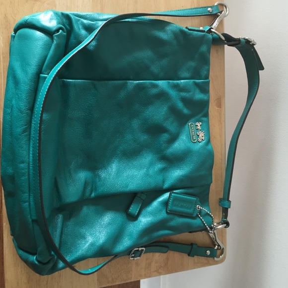 Coach Madison Leather Isabelle Green Bag