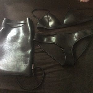 Authentic black triangl bikini