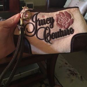 Juicy Couture velour wristlet