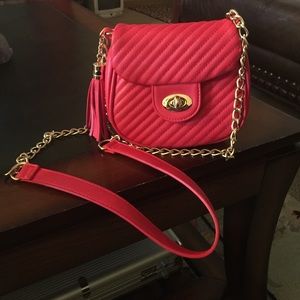 Coral color crossbody