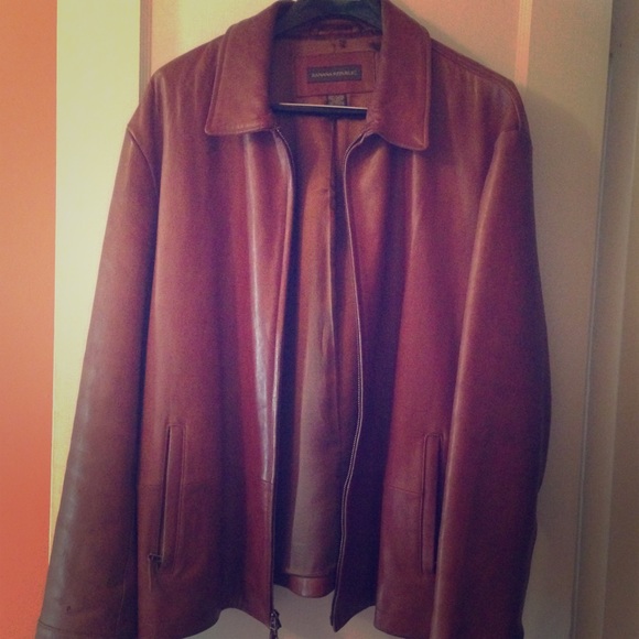 Men's leather jacket