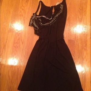 Rebecca Taylor black sequined dress
