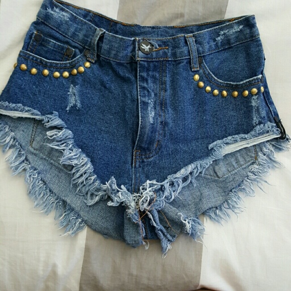One teaspoon shorta , leather detail on back