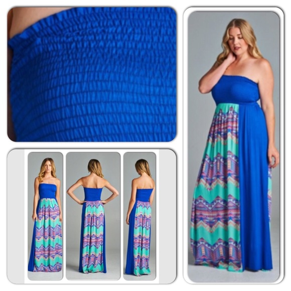 Brand New Tube Top Maxi Dress - Picture 2 of 4