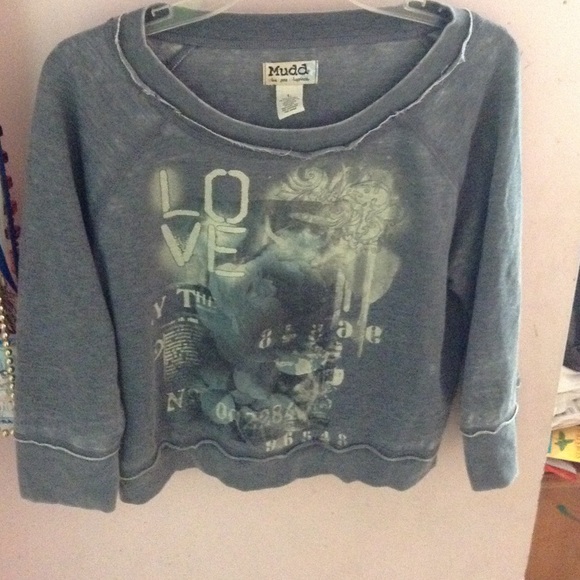 mudd love flower sweater