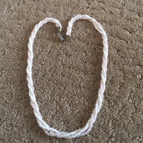 Pretty pink and white necklace