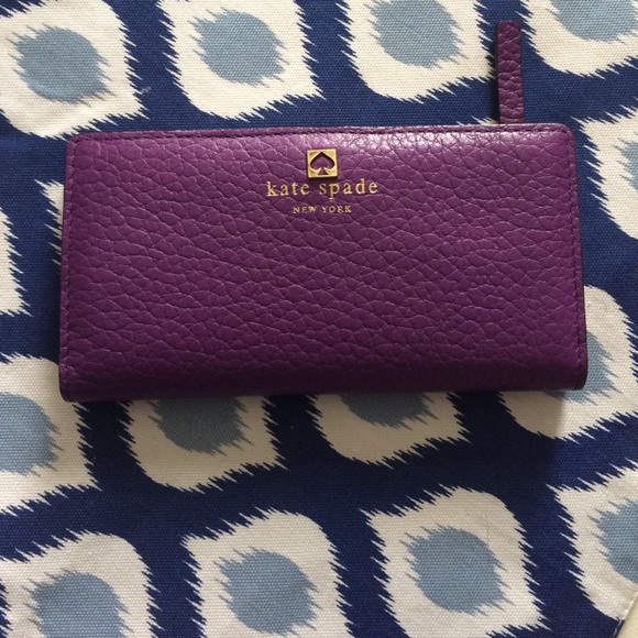 Purple Kate Spade wallet
