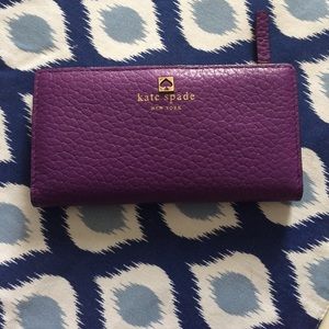 Purple Kate Spade wallet