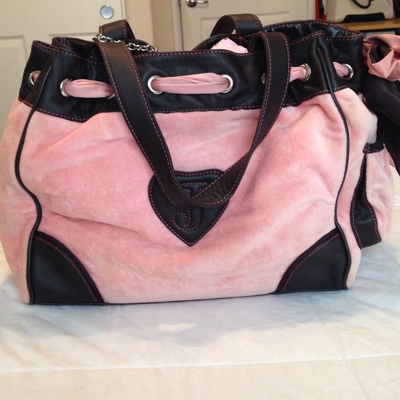 Authentic Pink & Brown Juicy Couture Purse - Picture 2 of 4