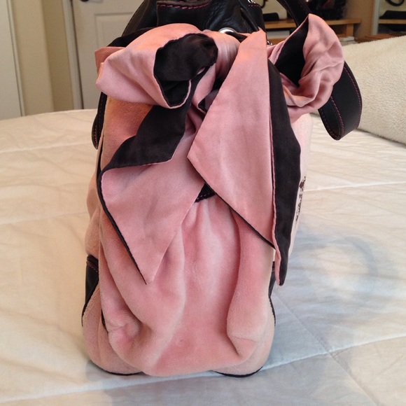 Authentic Pink & Brown Juicy Couture Purse - Picture 3 of 4