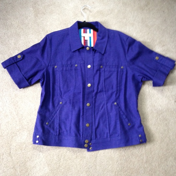 Coldwater Creek Short Sleeved Jacket Size 14