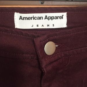 NWOT Burgundy Easy Jeans