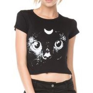 Brandy Melville Cat & Moon Tee