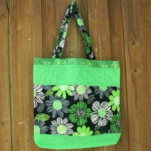 Dot Carrico handmade tote - Green Glory