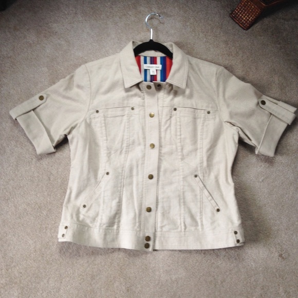 Coldwater Creek Short Sleeved Jacket Size P14