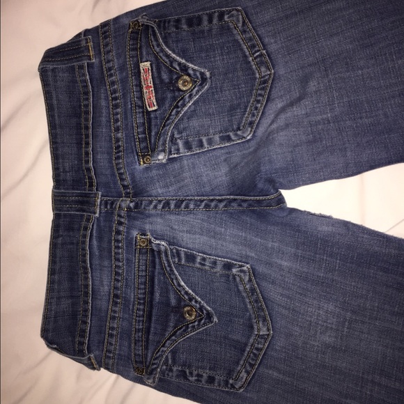 Hudson flare medium/dark wash denim jeans