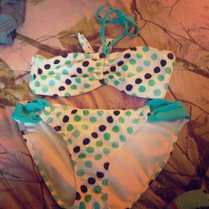 Bandeau style bathing suit