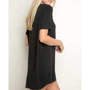 Black luana t shirt dress
