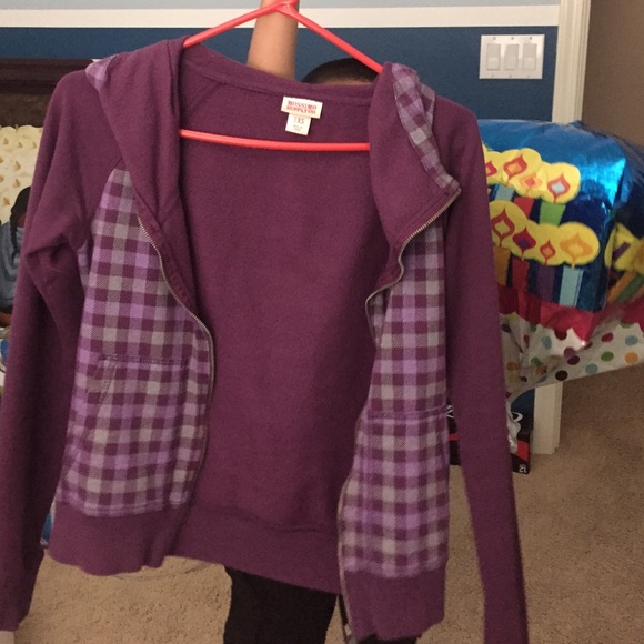 Purple squared sweater