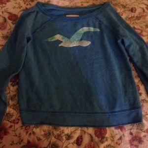 Blue hollister sweater size medium