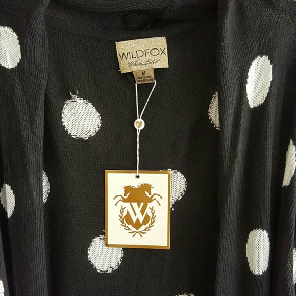 SOLD!!! NWT Wildfox M White Lable Cardigan - Picture 2 of 4