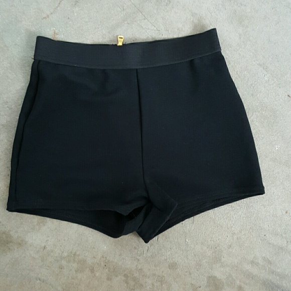 Black high waisted shorts
