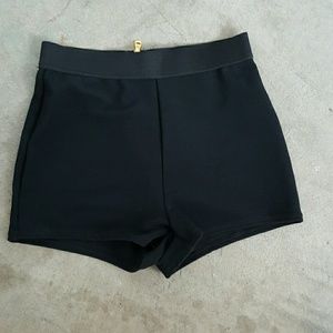 Black high waisted shorts