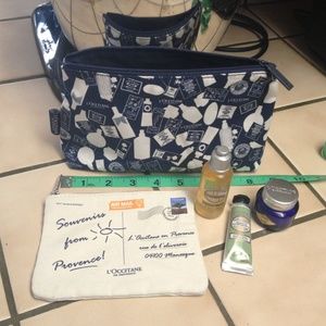 Authentic L'OCCITANE Make up bag and cream.