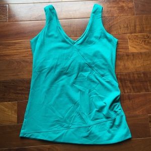 Beyond Yoga Teal Tank built-in bra