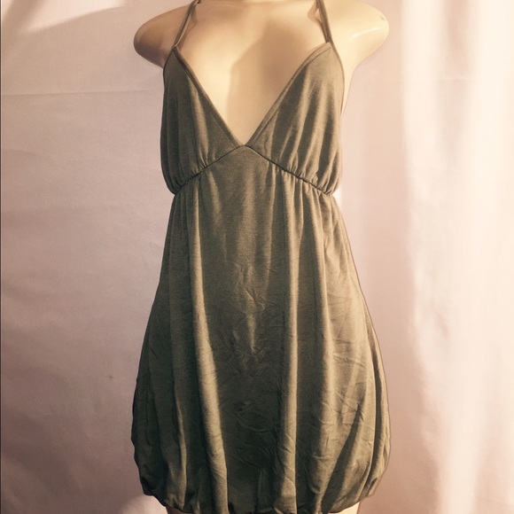 Woman's medium olive strap dress