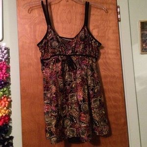 Colorful fun print one piece swimsuit