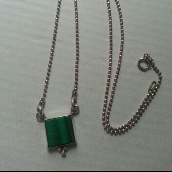 BUNDLED Emerald and Sterling Silver necklace