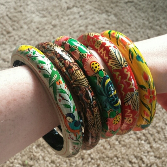 Beautiful wooden bangles