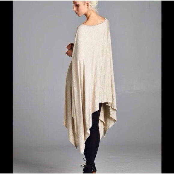 Tops - RESERVED oatmeal oversized poncho - jumpsuit