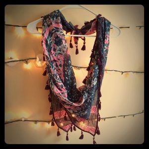 AE | Print Scarf with Fringe