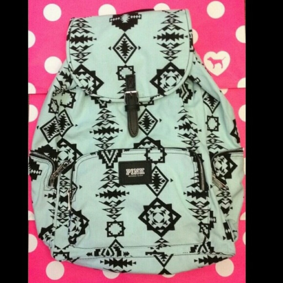 VS Mint Full Size Tribal/Aztec  PINK Backpack