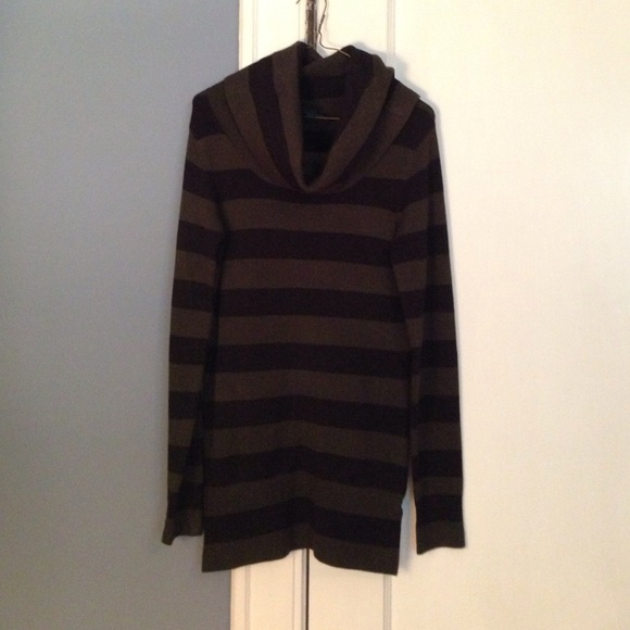 French Connection Olive and Black Sweater Dress