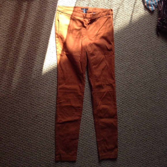 Pumpkin colored jeans