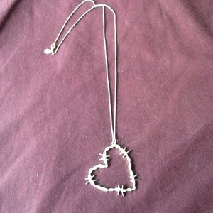 Long heart necklace