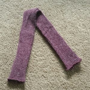 Maroon wool legwarmers