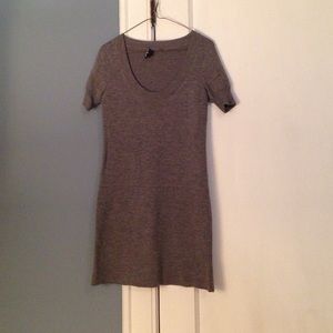 Theory grey sweater dress