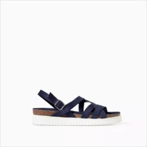 Zara flat platform sandals