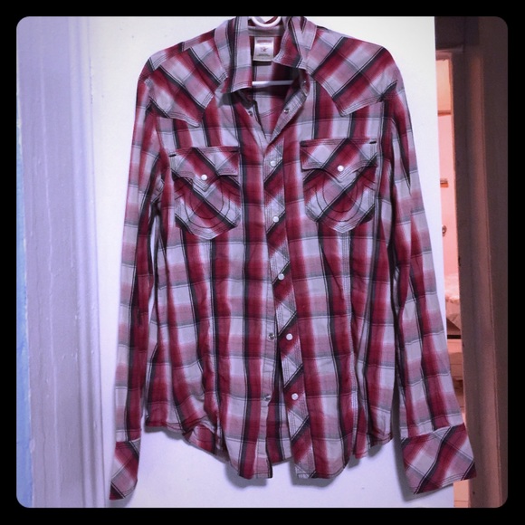 Men's true religion button shirt