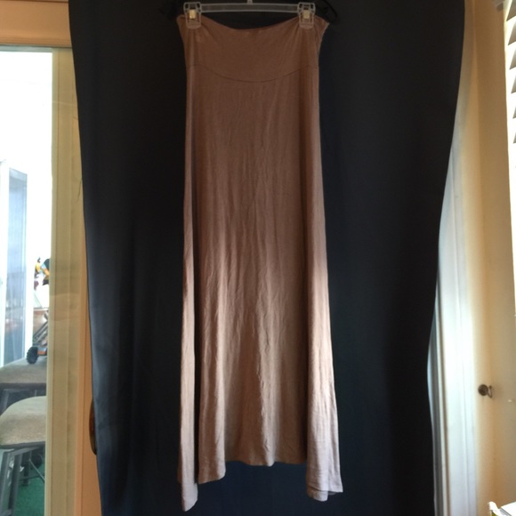 Tan maxi skirt